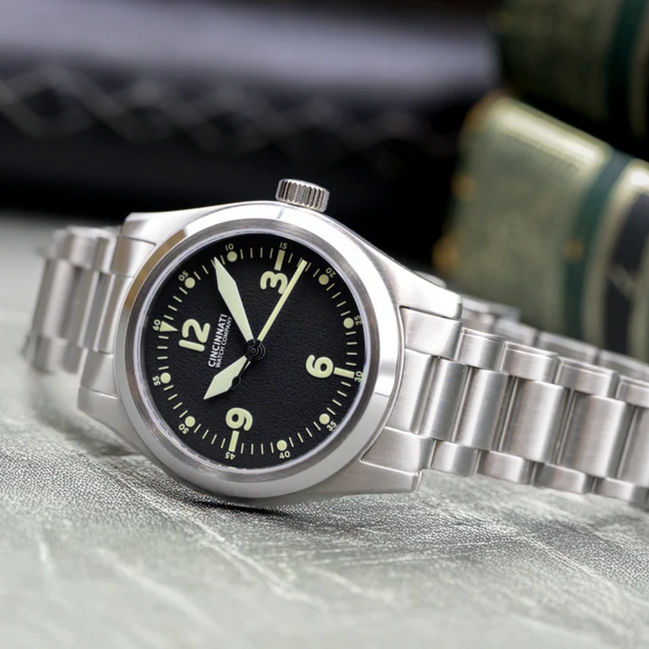 P-40 A-11 Black Mechanical Pilot Watch