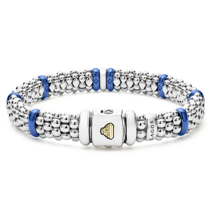 Single Station Ultramarine Ceramic Diamond Bracelet