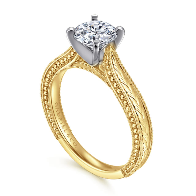 Vintage Inspired Solitaire Engagement Ring