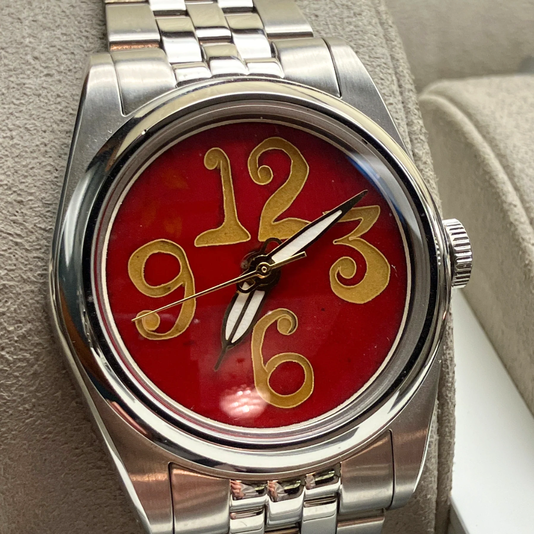 Bespoke Timepiece: The Numbers on Red
