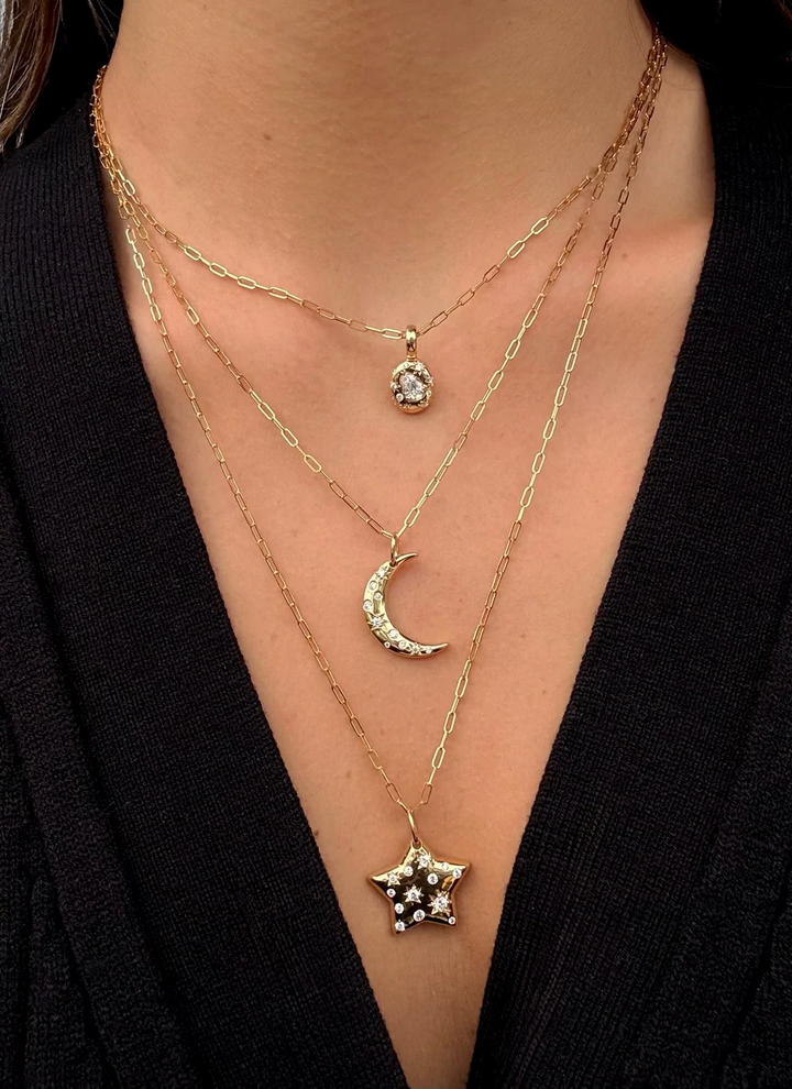 Celeste 20mm Crescent Moon Necklace