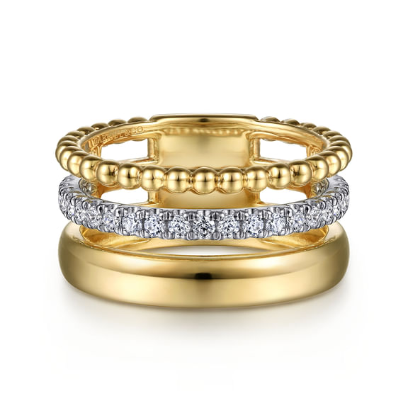 Diamond Bujukan Easy Stackable Ring