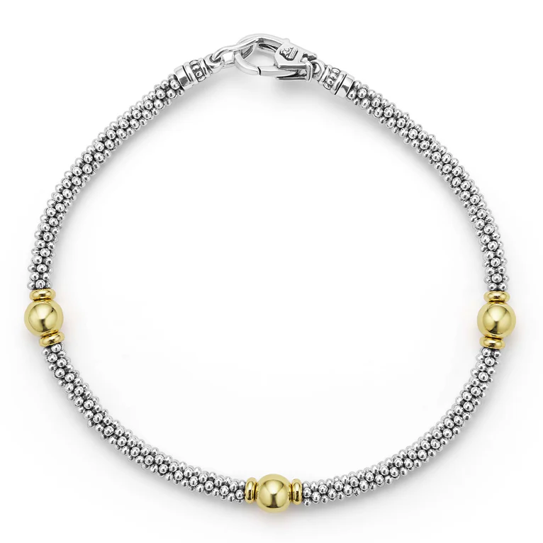 Two-Tone Station Bracelet