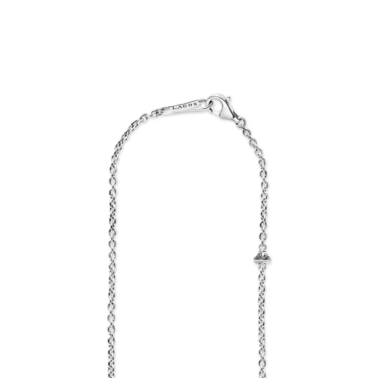 Silver Beaded Pendant Necklace