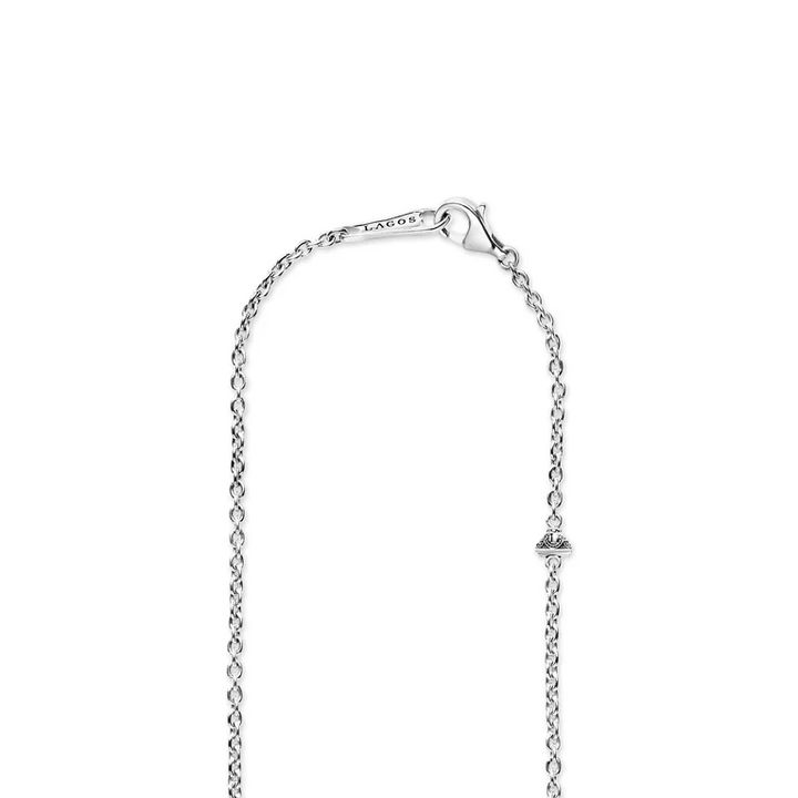 Silver Beaded Pendant Necklace