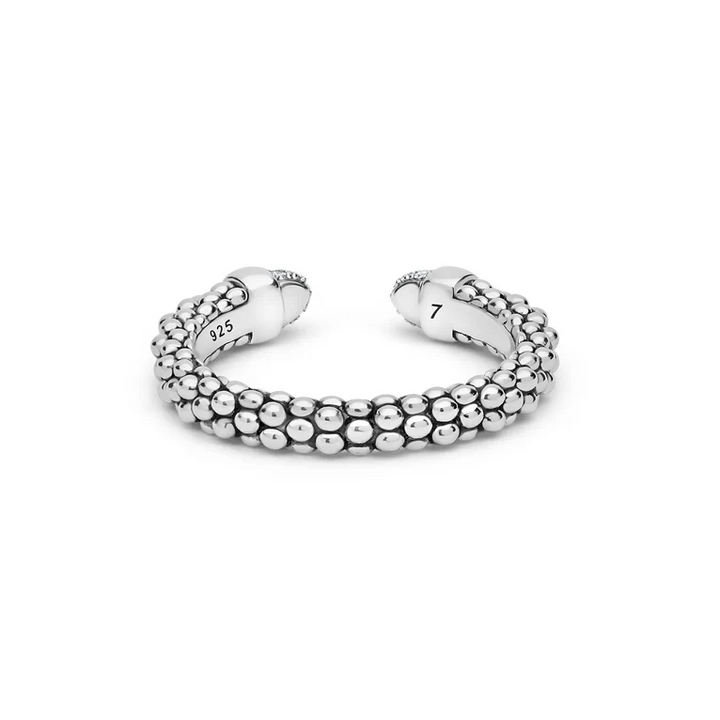Sterling Silver Diamond Mini Versa Stacking Ring