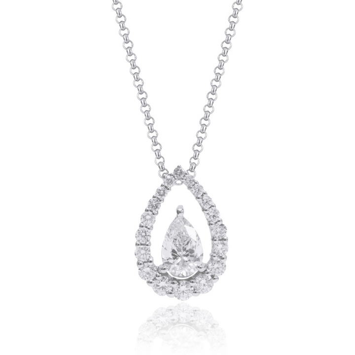 Diamond Teardrop Necklace