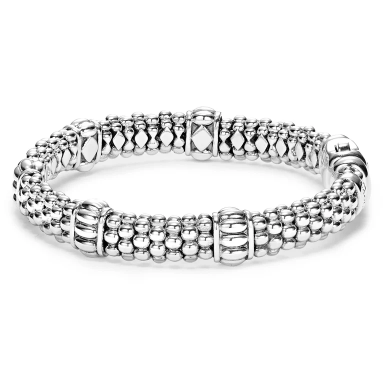 Fluted Beaded Bracelet