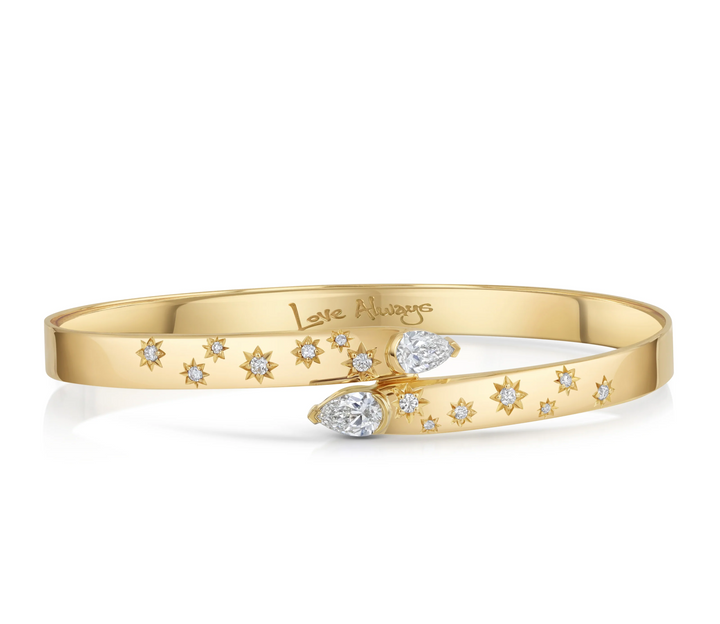 Double Pear Diamond Toi et Moi Love Always Scatter Bracelet