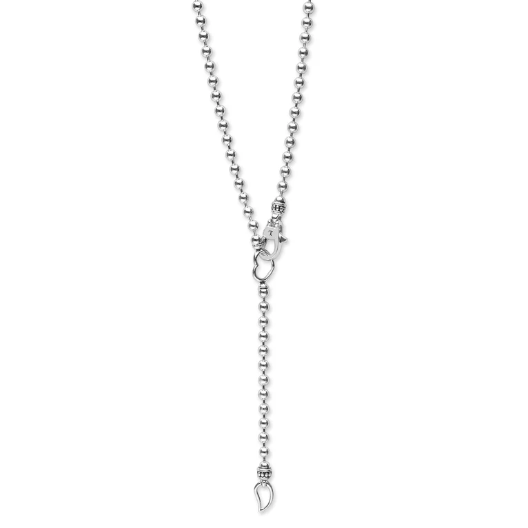 Silver Interlocking Diamond Pendant Necklace