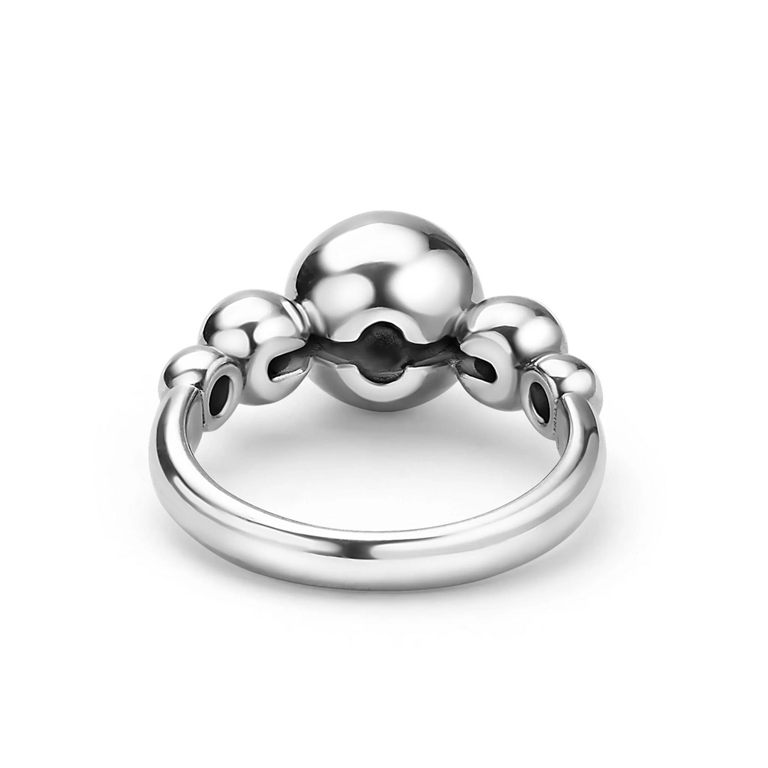 Silver Beaded Ring