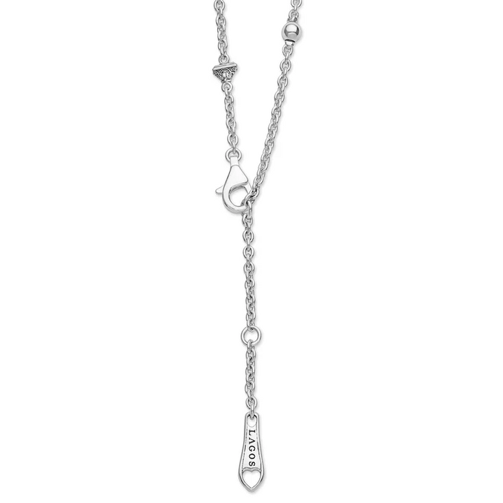 Silver Beaded Pendant Necklace