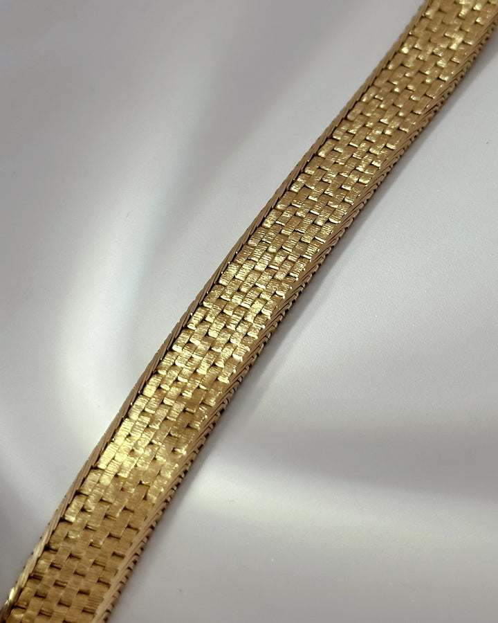 Woven Yellow Gold Bracelet