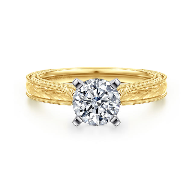 Vintage Inspired Solitaire Engagement Ring