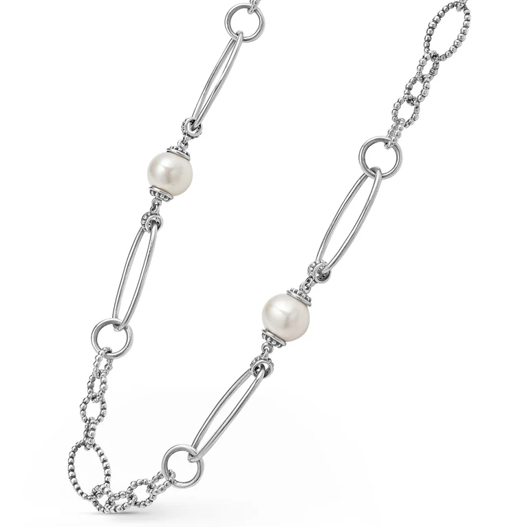Pearl Caviar Link Necklace