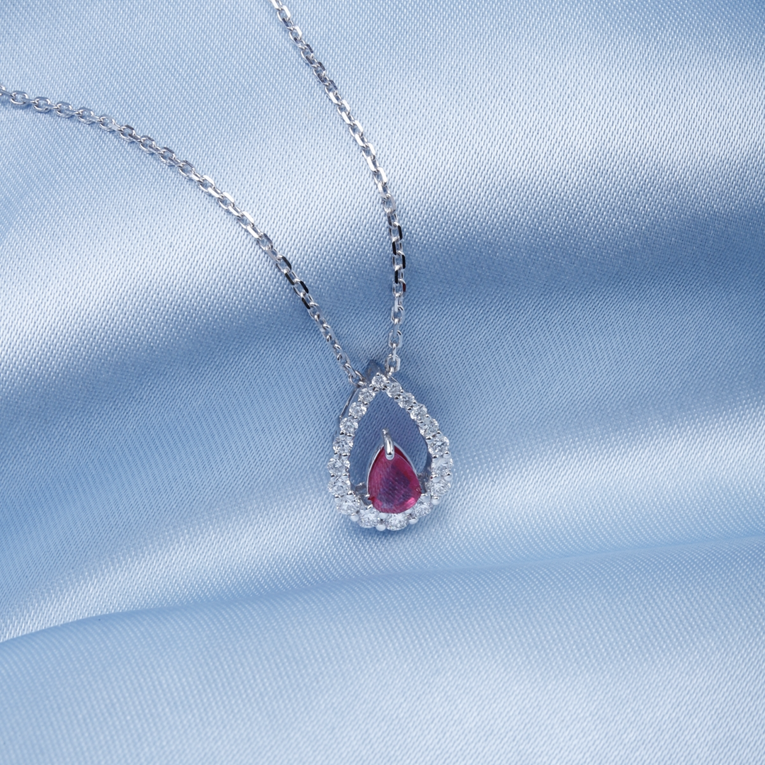 Diamond Teardrop Necklace