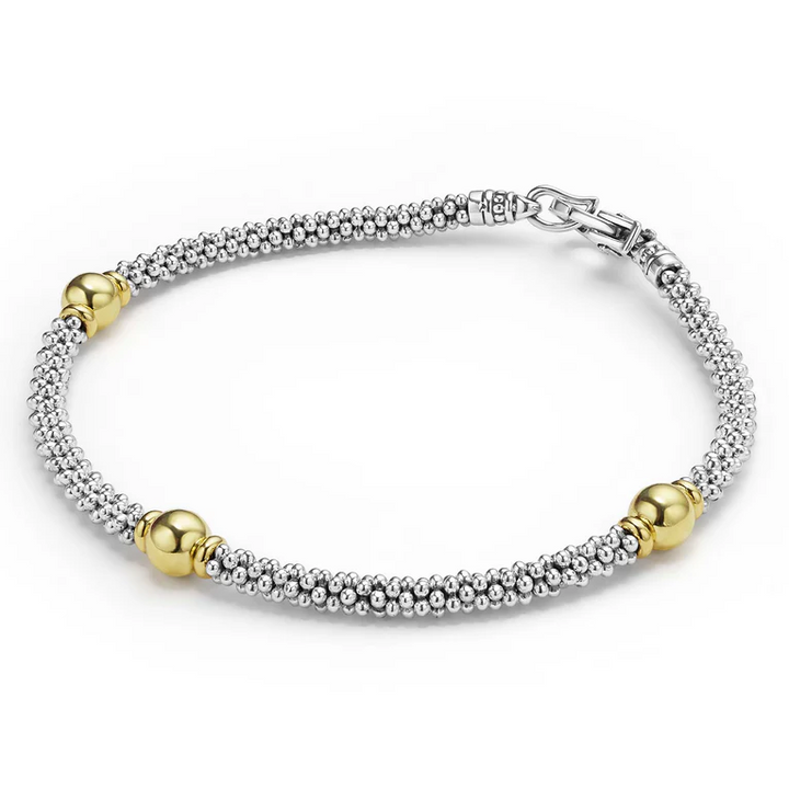 Two-Tone Station Bracelet