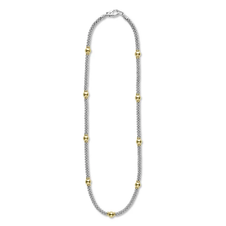 Two-Tone Station Necklace