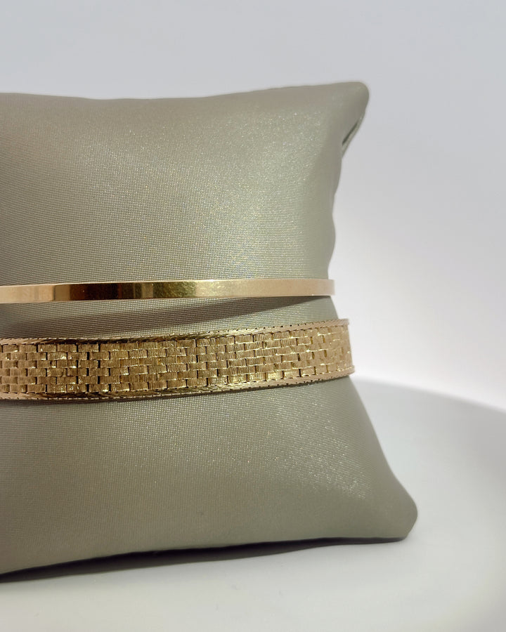 Woven Yellow Gold Bracelet