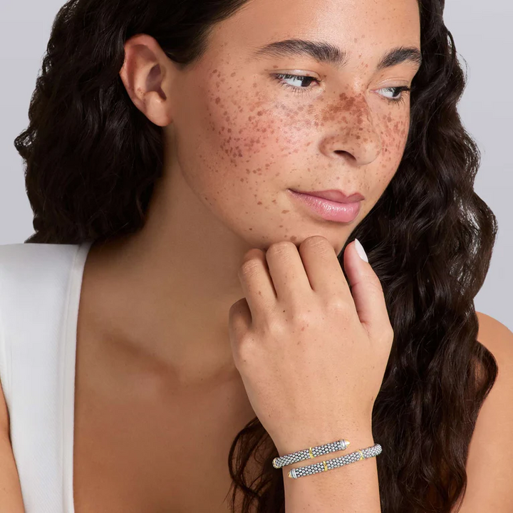 Two-Tone Caviar Versa Bypass Bracelet