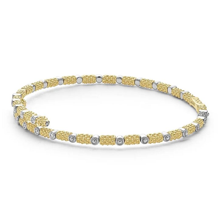 18K Gold and Diamond Superfine Cuff Bracelet
