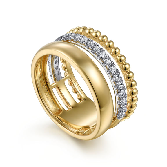 Diamond Bujukan Easy Stackable Ring