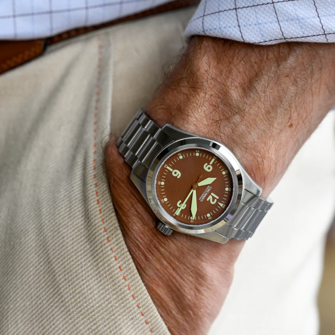 P-40 A-11 Mocha Mousse Mechanical Pilot Watch