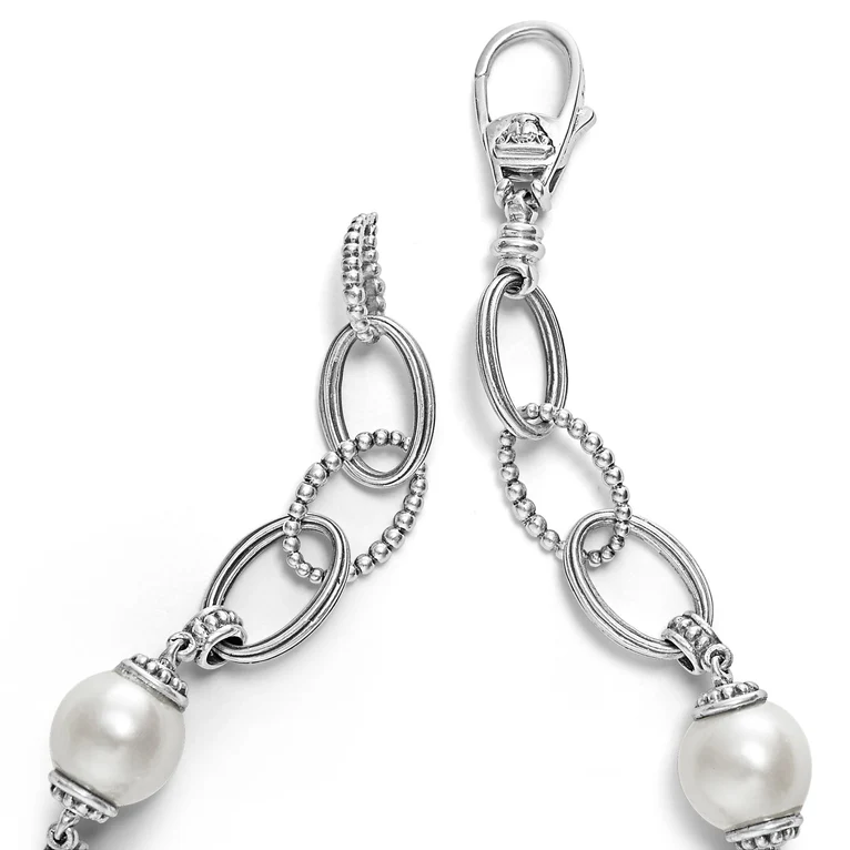 Caviar Pearl Link Bracelet