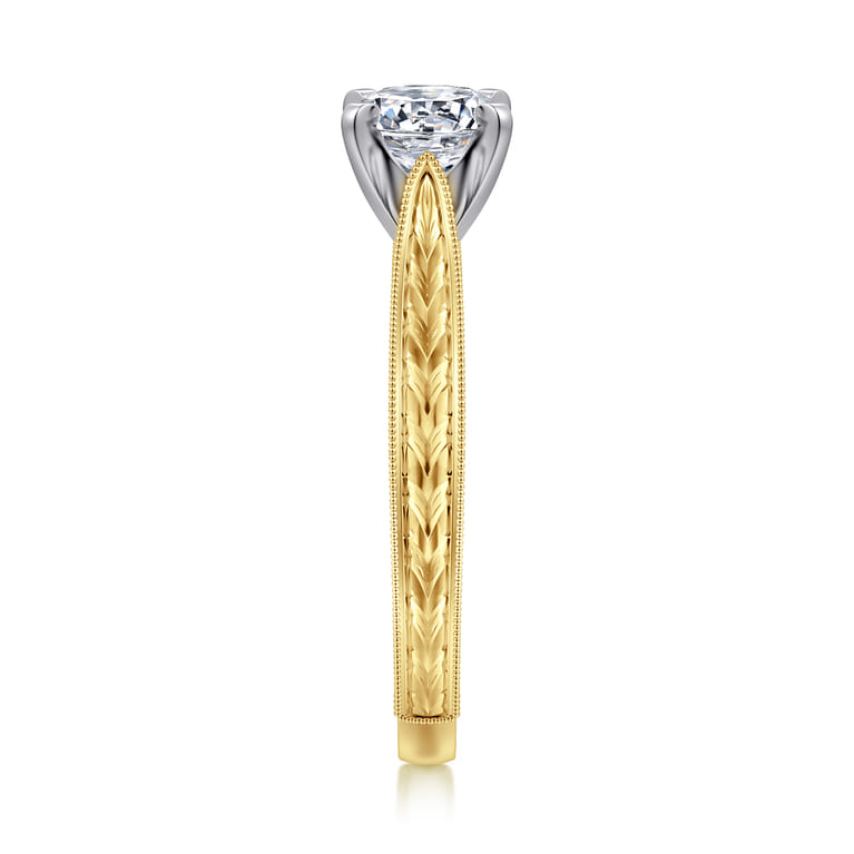 Vintage Inspired Solitaire Engagement Ring