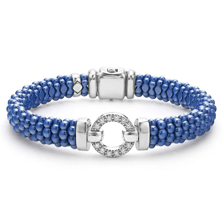 Ultramarine Ceramic Diamond Circle Bracelet