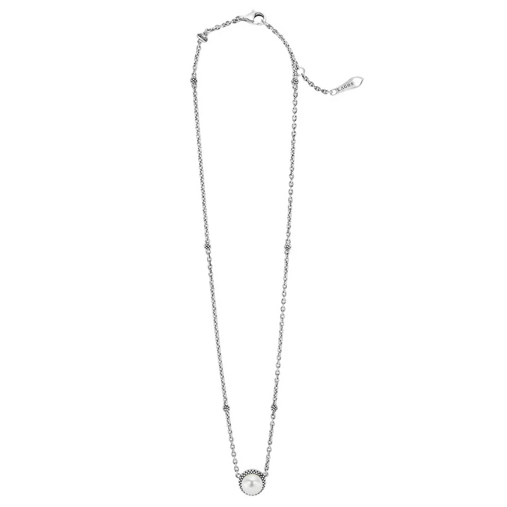 Sterling Silver Pearl Pendant Necklace