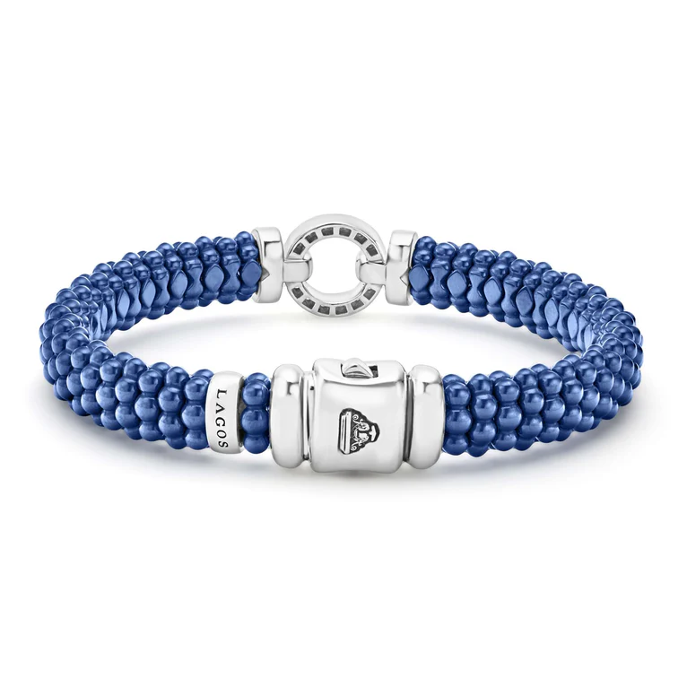Ultramarine Ceramic Diamond Circle Bracelet