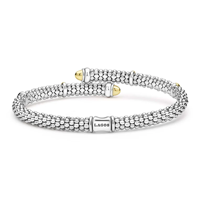 Two-Tone Caviar Versa Bypass Bracelet