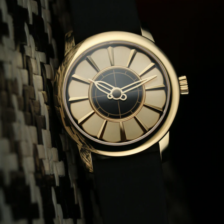 Union Terminal Mechanical Watch, Gold (PVD)