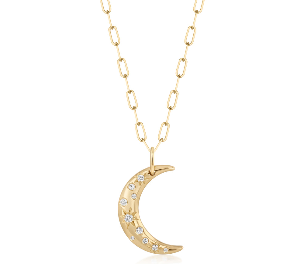 Celeste 20mm Crescent Moon Necklace