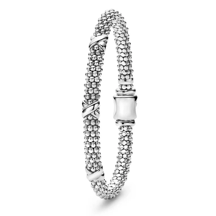 Three Station X Caviar Bracelet | 6mm