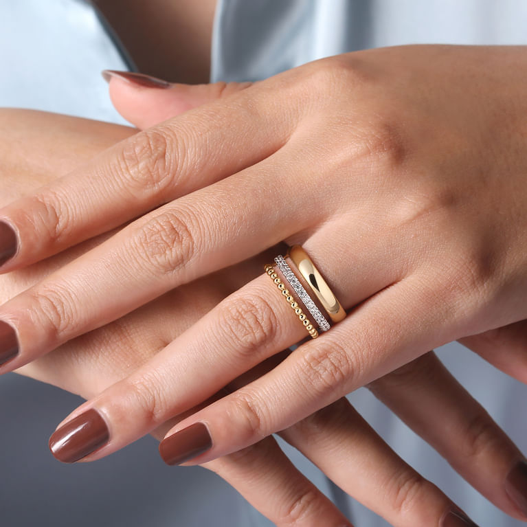 Diamond Bujukan Easy Stackable Ring