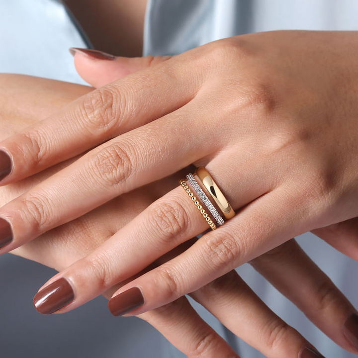 Diamond Bujukan Easy Stackable Ring