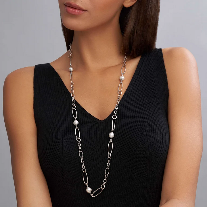 Pearl Caviar Link Necklace