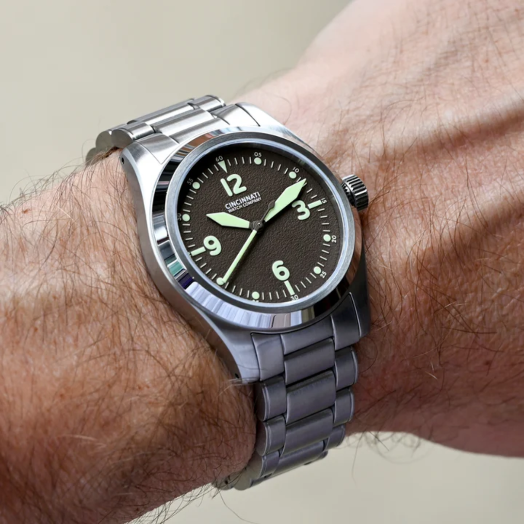 P-40 A-11 Brown Mechanical Pilot Watch
