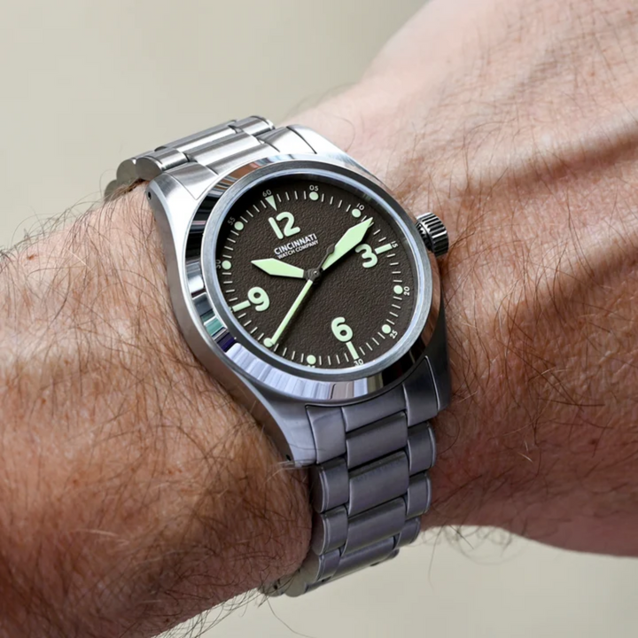 P-40 A-11 Brown Mechanical Pilot Watch