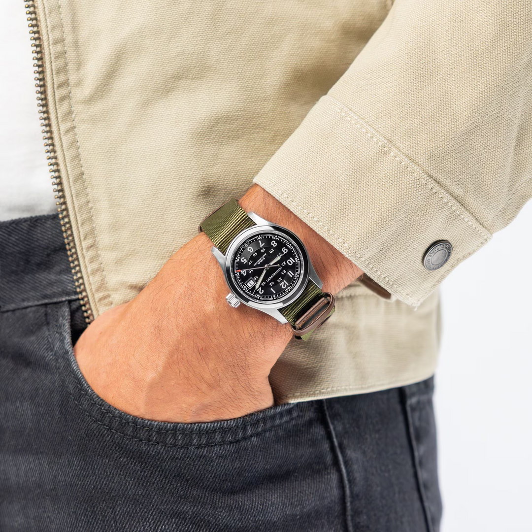 Hamilton Khaki Field: Auto Call of Duty | Richter & Phillips Jewelers Hamilton Khaki Field: Auto Call of Duty | Richter & Phillips Jewelers