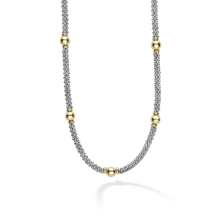 Two-Tone Station Necklace