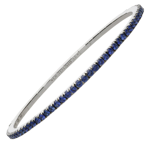 Blue Sapphire Stretch Tennis Bracelet