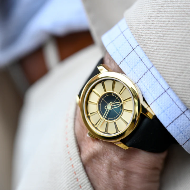 Union Terminal Mechanical Watch, Gold (PVD)