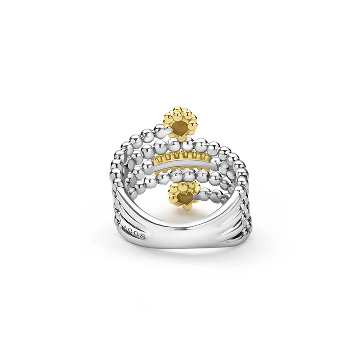 Two-Tone Beaded Ring