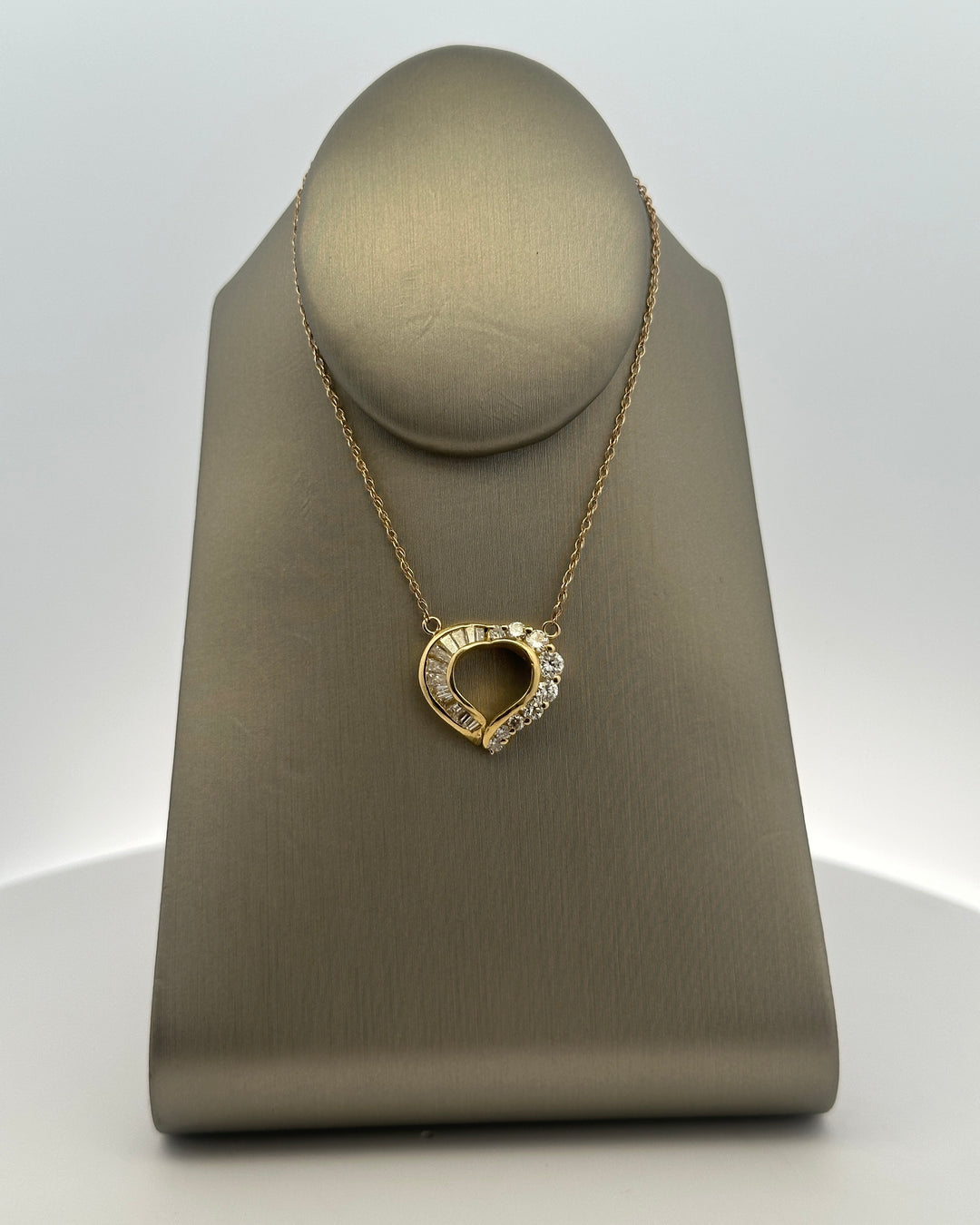 Diamond Heart Pendant Necklace