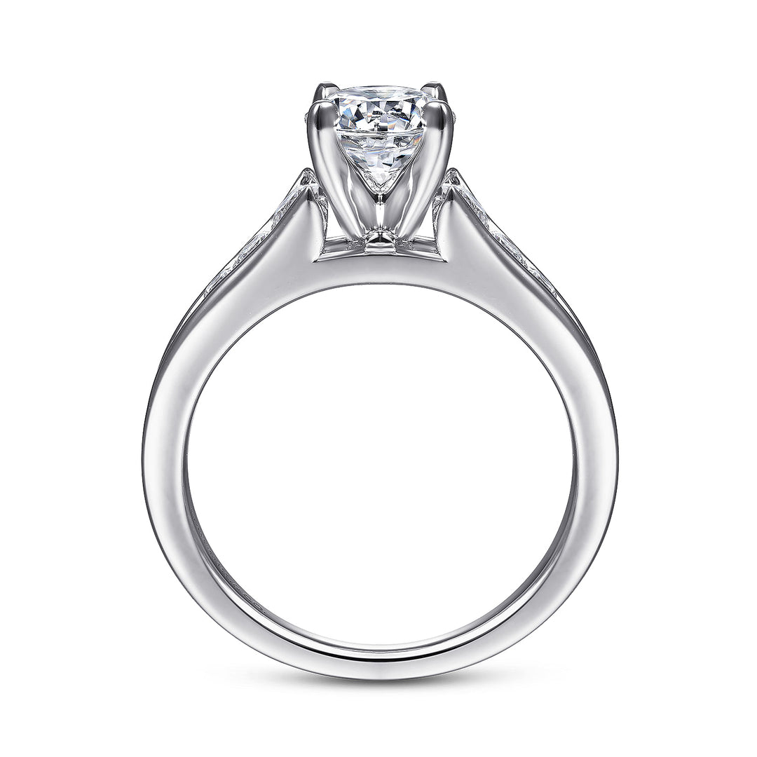 Channel Set Engagement Ring