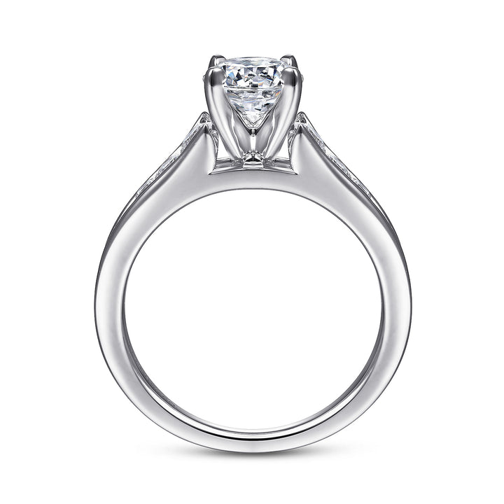 Channel Set Engagement Ring