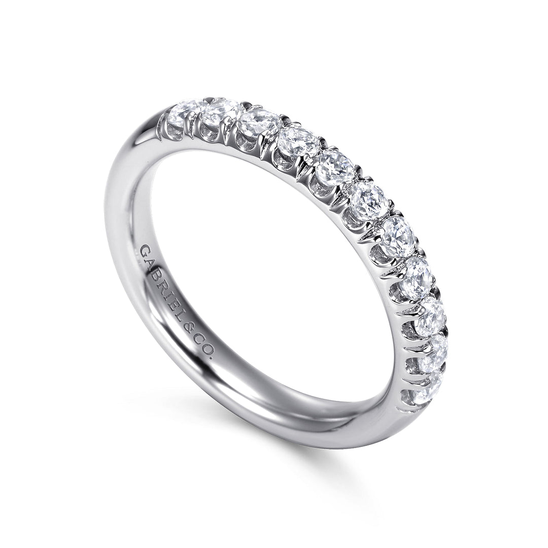 White Gold Half Eternity Band